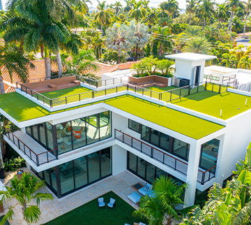 Luxurious Residential Turf Rooftop