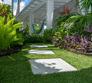 Small Path to Hammock in Backyard
