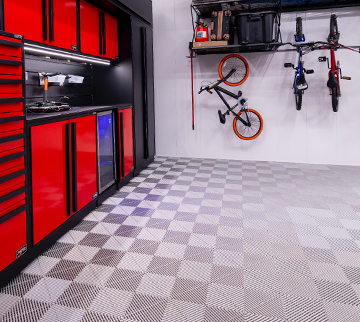 Gray Garage Tile