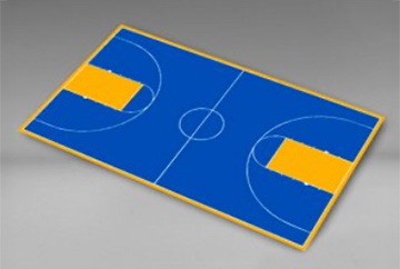 High School Basketball Court