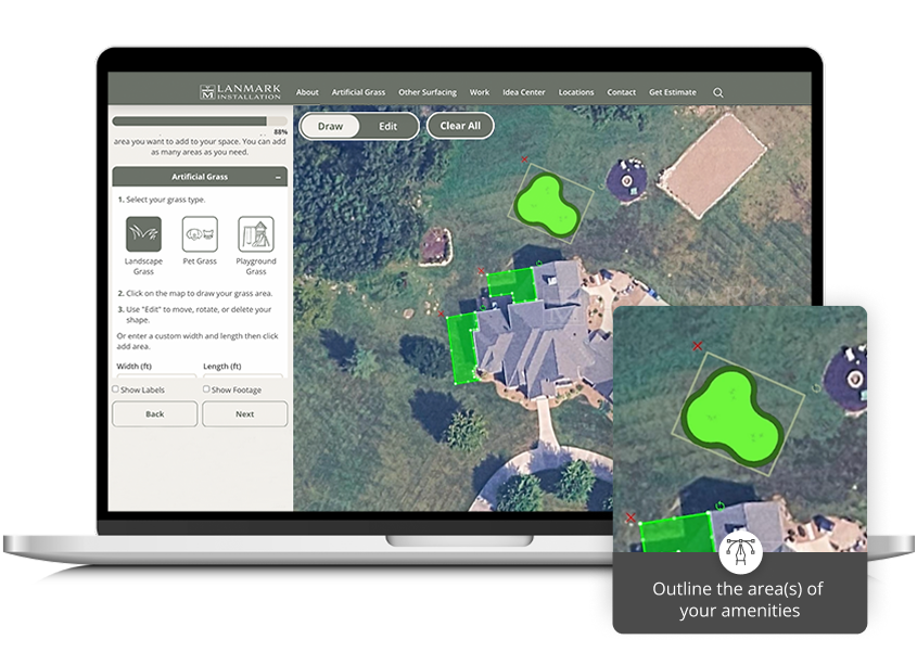 Estimator Tool with Putting Green