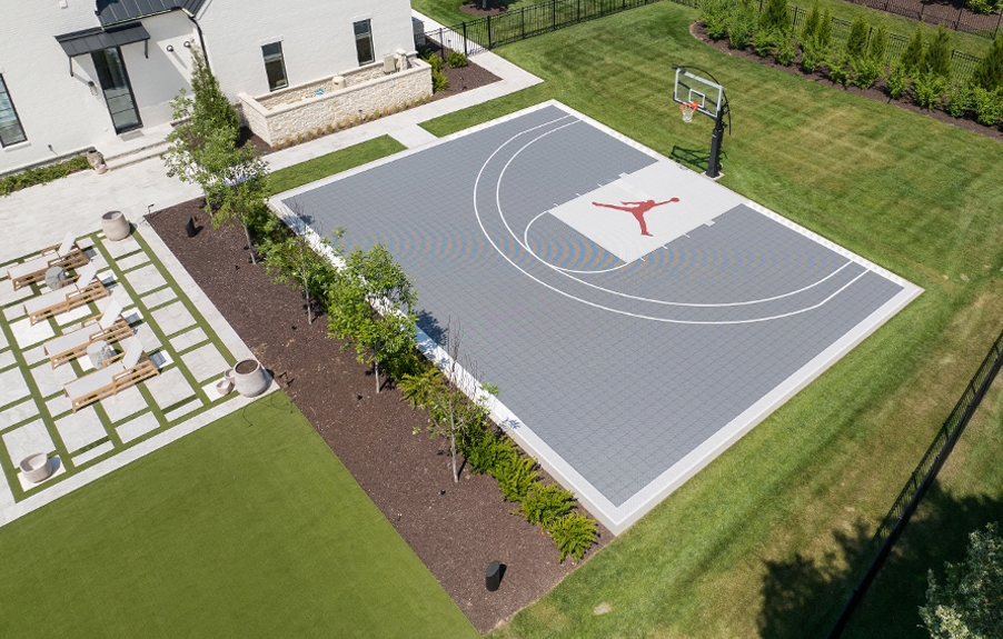 VersaCourt Game Court with Turf Yard