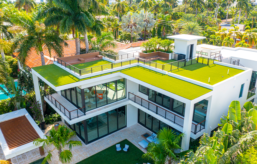 Residential Rooftop with Turf