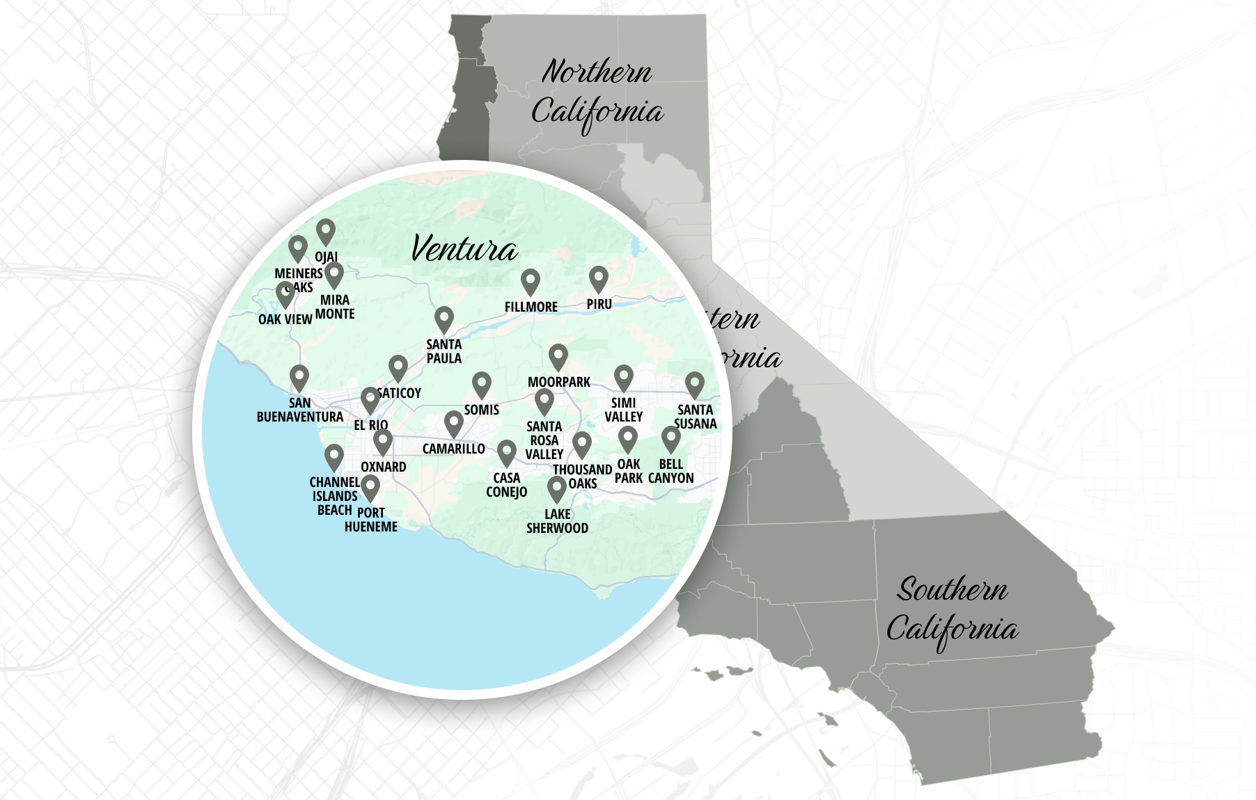Ventura California Turf Installation Service Area